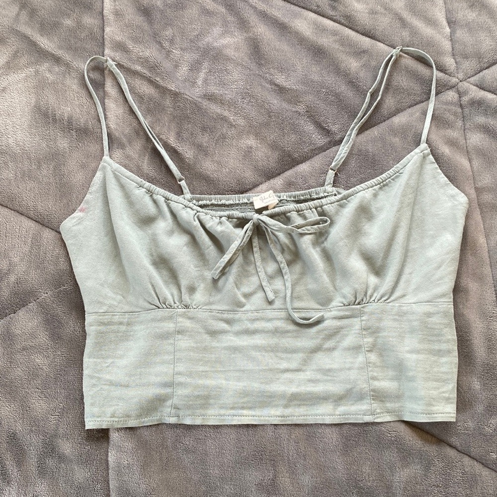 Sage Green Cropped PacSun Top